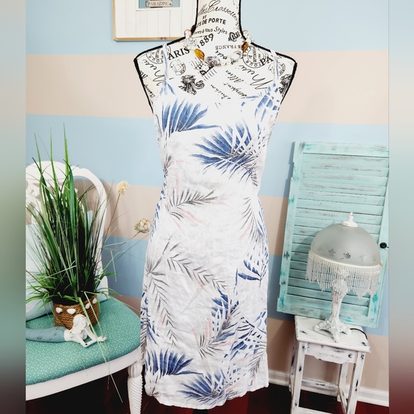 NWT Lungo L'arno Tropical Slip Dress Made in Italy - Picture 4 of 8